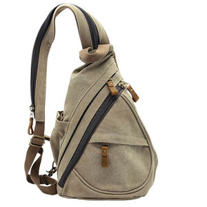 Gorpcore Utility Casual KL928 Canvas Sling Backpack Small Durable Canvas